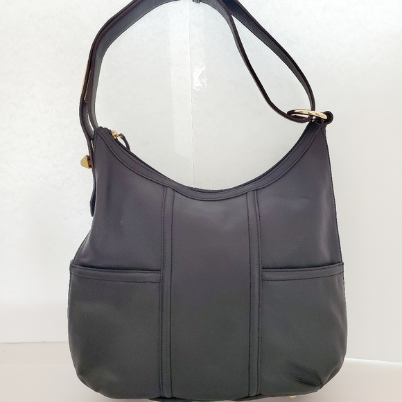 Tignanello Since 1989 Genuine Leather Black Shoulder Bag - Picture 2 of 15